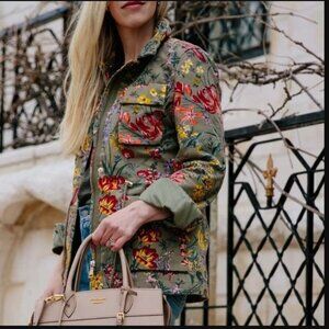 Floral Green Women's Jacket